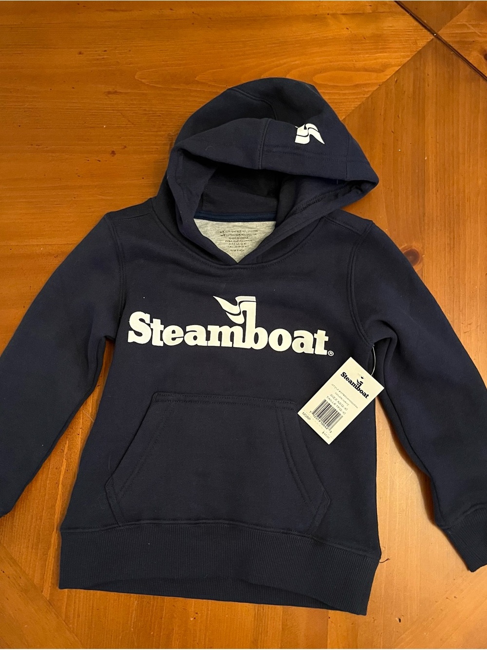 NWT! New Steamboat Kids Navy Hoodie Sweatshirt